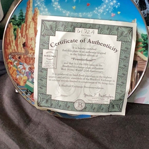 Walt Disney World 25th Anniversary Plate